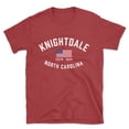 thumbnail image 1 of Knightdale North Carolina Patriot Men's Cotton T-Shirt, 1 of 1