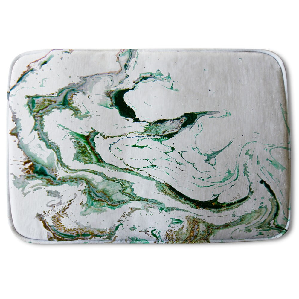 Bathmat Green Marble (Bath Mats)