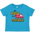 thumbnail image 3 of Inktastic My Papa is a Firefighter with Fire Truck Boys or Girls Baby T-Shirt, 3 of 5
