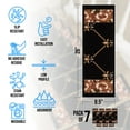 thumbnail image 2 of Slip-Resistant, Non-Adhesive, Durable, Stain-Resistant, Washable 8.5x26 in. Stair Treads to Enhance Safety, Protect Stairs, and Reduce Noise. Black French Fleur De Lis Design, Set of 7, 2 of 7