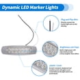 thumbnail image 4 of Luces de marcador Unique Bargains para luces de marcador LED blancas universales, reemplazo de luces de marcador LED laterales de camión, 10 Pcs de plástico, 4 of 7