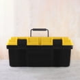 thumbnail image 4 of Iron Toolbox Spring Loaded Folding Handles Heavy Duty Durable Comfortable Grip Black 2pcs, 4 of 8