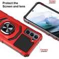 thumbnail image 2 of Cass Creations Case Compatible for Samsung Galaxy S21+ Plus 5G (6.7 inch), Advanced Armor Dual Layer Hybrid Shock Proof Bumper Protective Phone Cover - Red, 2 of 5