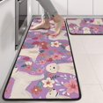 thumbnail image 2 of Kitchen Rugs Sets Of 2,Goldendoodle Dog and Flower Floral Anti Fatigue Kitchen Mat Rugs Non Slip Washable,Decorative Kitchen Floor Mats for Kitchen,Sink,Laundry,17"x47"+17"x47", 2 of 5