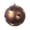 Mocha, variant on Vickerman 4.75" Matte Emerald Ball Ornament with Gold and Black Brush Strokes, 4 per bag.