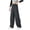 Dark Gray, variant on Ixbnca Children's Wide Leg Pants Casual High Waist Drawstring Pants Loose Solid Color Outdoor Long Trousers