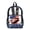 American Football US Flag, variant on COEQINE Clear School Backpack for Girls, 17 Inch Transparent PVC Book Bag Heavy Duty See Through Bookbag for Women, Lightweight Travel Daypack for College Work, Capybara Heart Pink