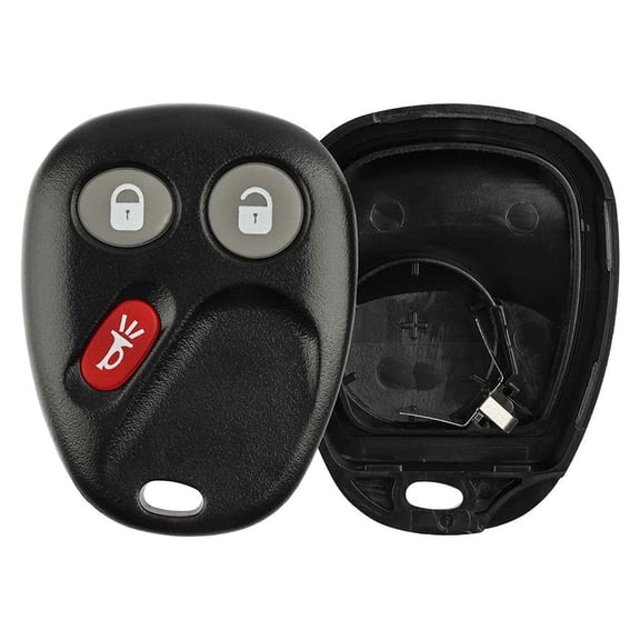 KeylessOption Keyless Entry Remote Key Fob Case Shell Button Pad Outer Cover Repair For 15008008, 15008009