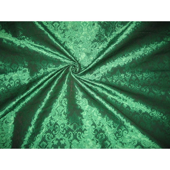 Brocade Fabric Emerald Green color 44" wide BRO72[2]