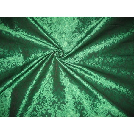 Brocade Fabric Emerald Green color 44" wide BRO72[2]