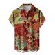 thumbnail image 1 of ZHAOCHENG Camisa hawaiana de manga corta para hombre, de verano, con bolsillo frontal, estampado hawaiano, informal, de algodón, estilo funky, de lino para playa, camiseta Y2K para hombre., 1 of 5