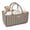 Light Brown, variant on Byseng Baby Diaper Caddy Organizer – Portable Nursery Storage Basket with Handles & Dividers – Large Diaper Caddy for Newborn Essentials, Wipes, Car & Travel Use