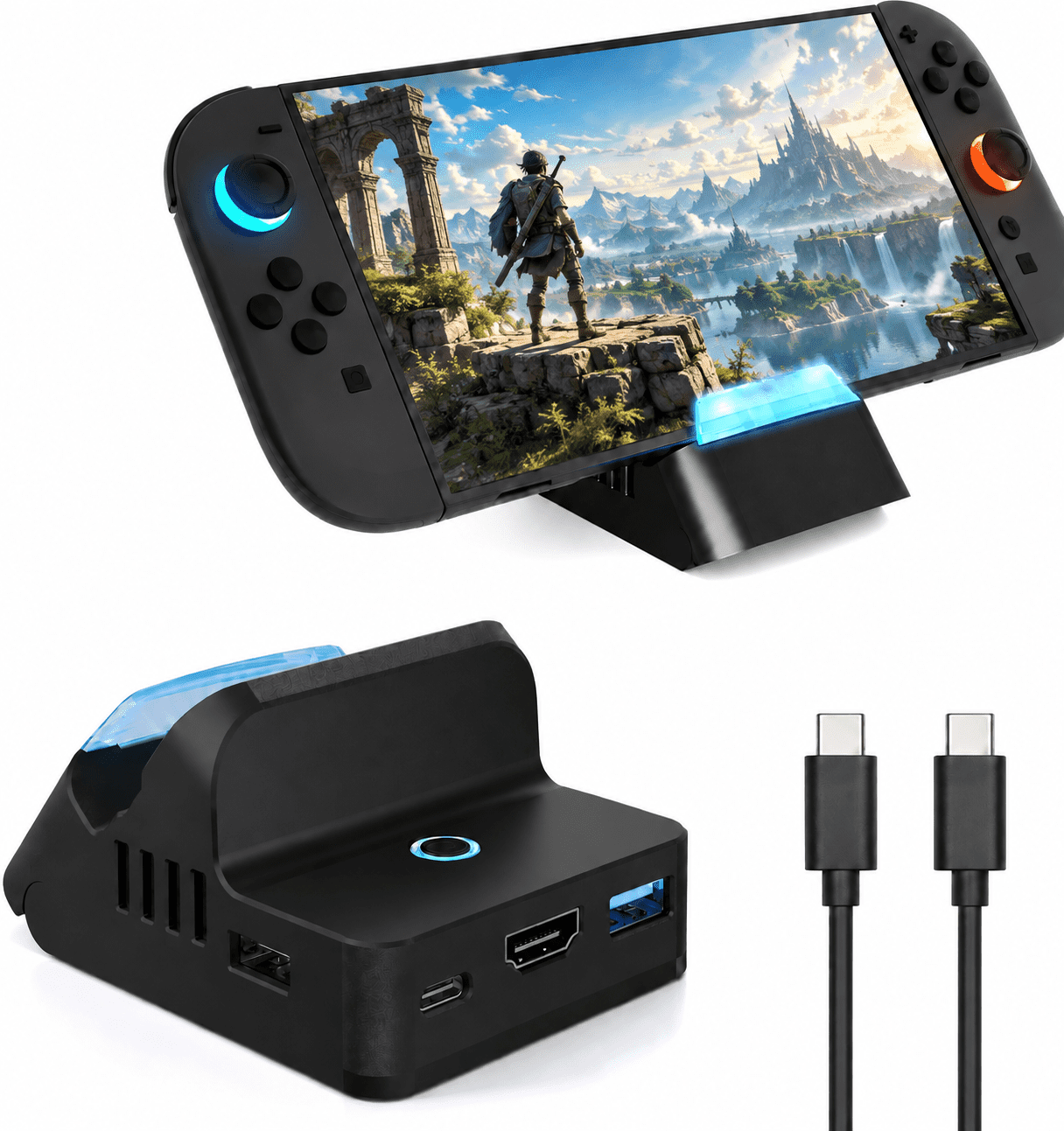 Nintendo, Dock Set, Multicolor, HDMI cable included - Walmart.com