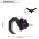 thumbnail image 4 of Gancho colgante ajustable para motocicleta, gancho doble tipo cuerno, soporte para casco y equipaje para scooters y bicicletas, negro púrpura, 1 Pc, 65mm, 4 of 7