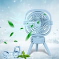 thumbnail image 4 of Tripod Foldable Desk Fan 2 Speed Settings Gradient Light USB Powered Portable Mini Fan Quiet for Home Office Travel by PALIFEUR, 4 of 10