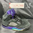 thumbnail image 4 of Ni - ke Size 9.5 - Air Jordan 5 Retro Black Grape, 4 of 5