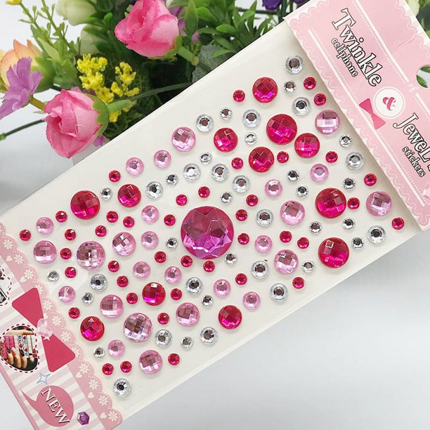 Pegatina de acrílico de cristal de diamante para niños, pegatina decorativa creativa hecha a mano para jardín de infantes, pegatina decorativa para teléfono móvil