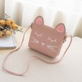 thumbnail image 5 of Lindo bolso bandolera con forma de gato, monedero para niñas pequeñas, 5 of 5