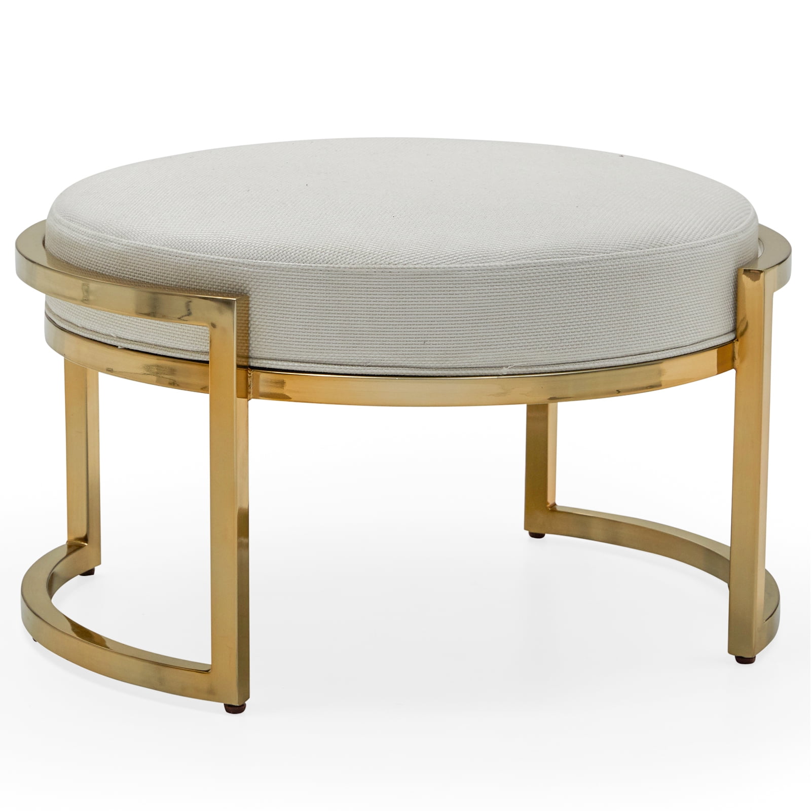 MoDRN Marni Metal Base Ottoman, Multiple Colors