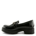 thumbnail image 2 of Patrizia Pacha Women’s Patent Loafers with Gold Buckle and Stud Detail, 2 of 7