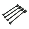 thumbnail image 1 of Pendías De Mesa Plegables De Servicio Pesado De 4 Piezas, Patas De Muebles De Metal De Hierro Resistentes Con Relleno De Silicona Para Mesas De Café Para Campamentos Negro, 1 of 7