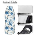thumbnail image 5 of POLERO Blue Peony Car Seat Cover Polyester Fabric Stretch Waterproof, Set of 2 Auto Seat Protectors for Vehicle Interior, 5 of 12