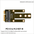 thumbnail image 2 of 2X Adapter Card MPCIE to KEY-B Expansion Slot MINIPCI-E to M.2 NGFF NIC Adapter Card WIFI Interface to M Adapter Card A,2 x Adapter Card 2 Set x Screw Mounting Accessories, 2 of 8