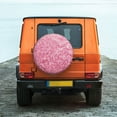 thumbnail image 4 of Haiem Spare Tire Cover , Wheel Cover with Pink Glitter printed, Camper Spare Tire Cover Fit for Jeep Wrangler Rv SUV Truck Travel Trailer-15 inch, 4 of 8