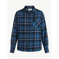 thumbnail image 5 of No Boundaries Men's & Big Men's Cotton Long Sleeve Flannel Shirt, Sizes XS-5XL, 5 of 5