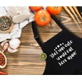thumbnail image 3 of Chef Was Cute Would Eat Here Again Aprons for Women Men with Pockets, Funny Gifts for Chef Cooks Cooking Lovers, Waterproof Adjustable Bib Apron for Cooking Kitchen Dishwashing BBQ Baking Grill, 3 of 6