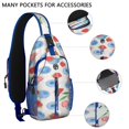 thumbnail image 2 of Travel Sling Bag Crossbody Shoulder Backpack Strawberry Fruit Gym Sports Travel Hiking Daypack Chest Bag Small Backpack for Women Men, 2 of 6