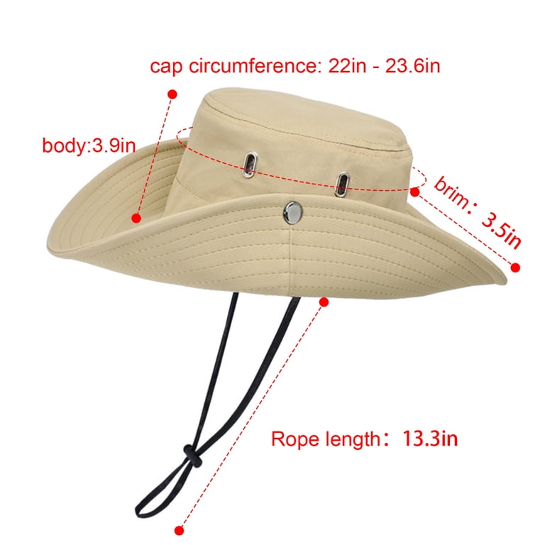 UPF 50+ Wide Brim Sun Hat Adjustable Packable Crushable Travel Hat Large Head Hiking Hat For Men Chinstrap | Mens Sun Hat UPF  main image 2