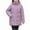 Purple, variant on HAPIMO Women Quilted Coat Midi Length Long Sleeve Puffer Jacket Solid Detachable Hooded Padded Coats Thick Warm Winter Outerwear Pockets Button Cotton Black L