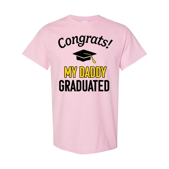 Inktastic Congrats My Daddy Graduated with Cap T-Shirt