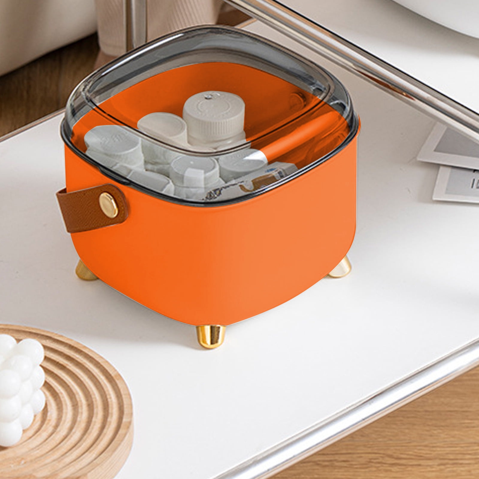 Tuphregyow Portable Compact First Aid Kit Ideal for Minor Cuts, Scrapes, Sprains Burns Suitable for Home, Car, Travel, Camping, and Outdoor Emergencies All Purpose and Essential Orange