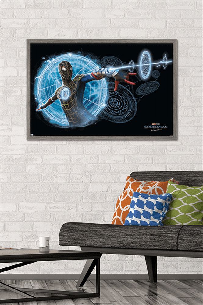 Marvel Spider-Man: No Way Home - Magic Wall Poster, 22.375" x 34", Framed