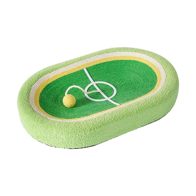 Rascador para gatos, rascador para gatos, juego de comportamiento de cartón, almohadilla para rascar gatos ovalada duradera, cama de cartón para