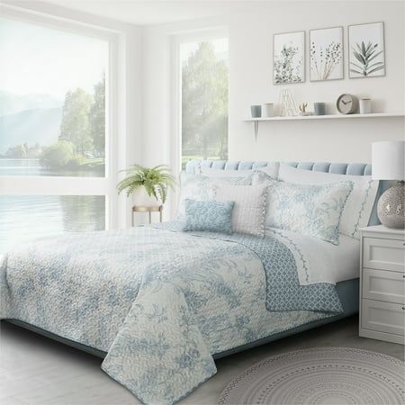 Quilt 2PC Set T Transitions Dream Blue