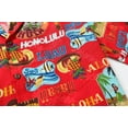 thumbnail image 3 of Made in Hawaii Men's Hawaiian Shirt Aloha Shirt S Hula Girls Ukulele Tiki Fish in Red, 3 of 4
