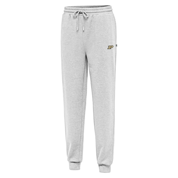 Men's Antigua Heather Gray Purdue Boilermakers Idol Jogger Pants