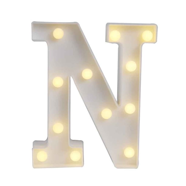 3D número 26 letra del alfabeto LED luz de noche interior colgante de pared lámpara de noche dormitorio boda decoración de fiesta de cumpleaños Methold LED1555-14B