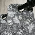 thumbnail image 4 of Ambesonne Pirates Grommet Curtain, Greyscale Skulls Doodle, 50" x 54", Grey Pale Grey, 4 of 6
