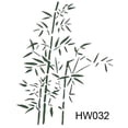 thumbnail image 2 of 3x Bamboo Leaf Pattern Wall Painting Stencil Pattern art of home Decor, 2 of 3