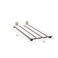 thumbnail image 2 of Hermosa 32" x 13.5" Back Wall-Mount Folding Phenolic White Tub Seat with 3" Slats, 2 of 8