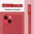 thumbnail image 7 of Entronix Silicone Soft Case Designed for iPhone 15 Plus Shockproof Durable Slim Fit, Red, 7 of 7
