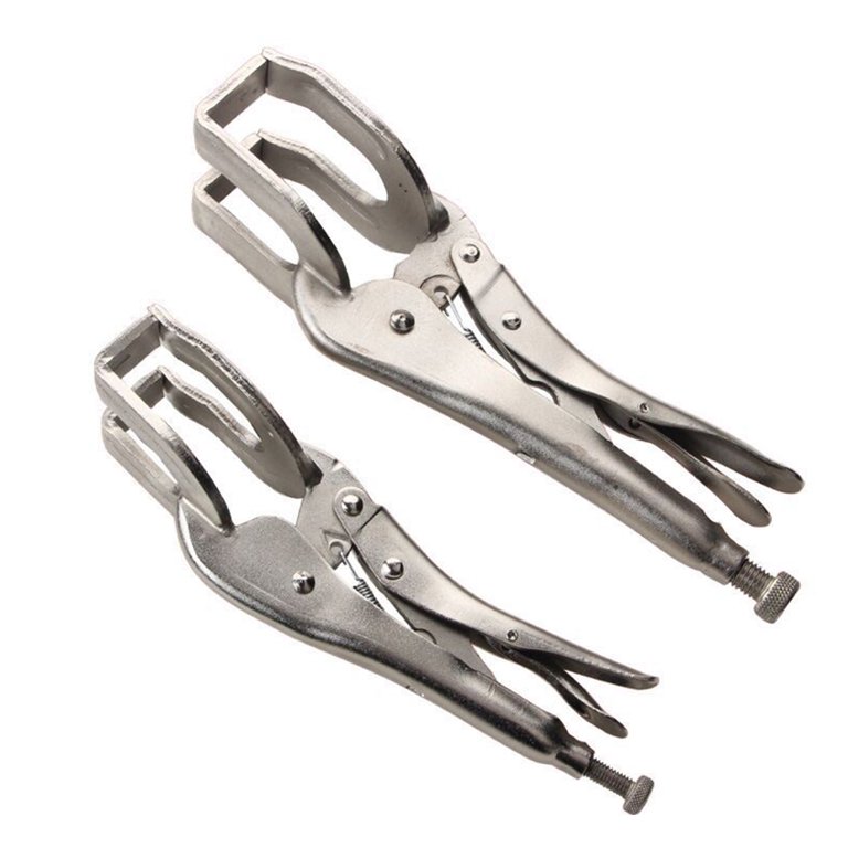 6-Piece Joint Welding Pliers Set With Storage Case - Locking Pliers For Lap & Flange Joints