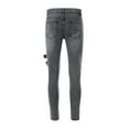 thumbnail image 4 of gvdentm Work Jeans for Men Men's Slim Fit Stretch Jeans Ripped Skinny Jeans for Men Grey,XL, 4 of 5