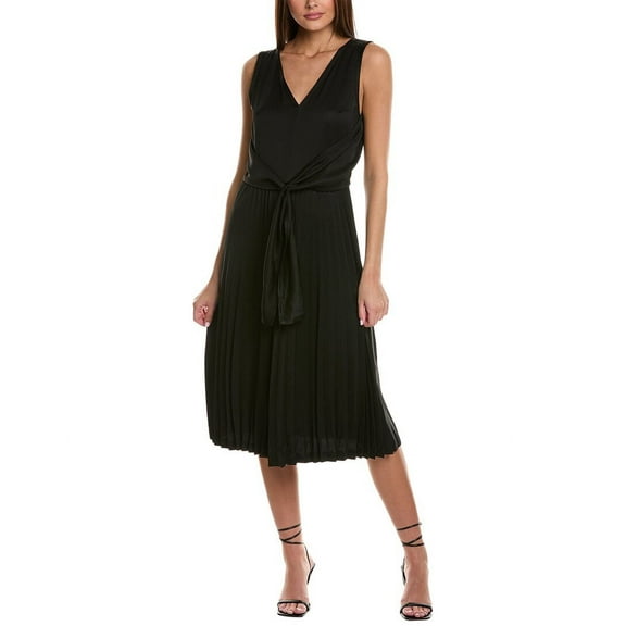 3.1 Phillip Lim womens V-Neck Dress, 4, Black