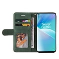 thumbnail image 5 of Compatible OnePlus Nord 2T Case, Leather Wallet Case Stand View Magnetic Clasp Book Flip Folio Phone Cover - Green, 5 of 5