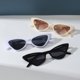 thumbnail image 3 of Gafas de sol pequeñas de ojo de gato para mujer, anteojos de sol ajustados, Retro, Vintage, estrecho, 3 pares por juego, 3 of 4